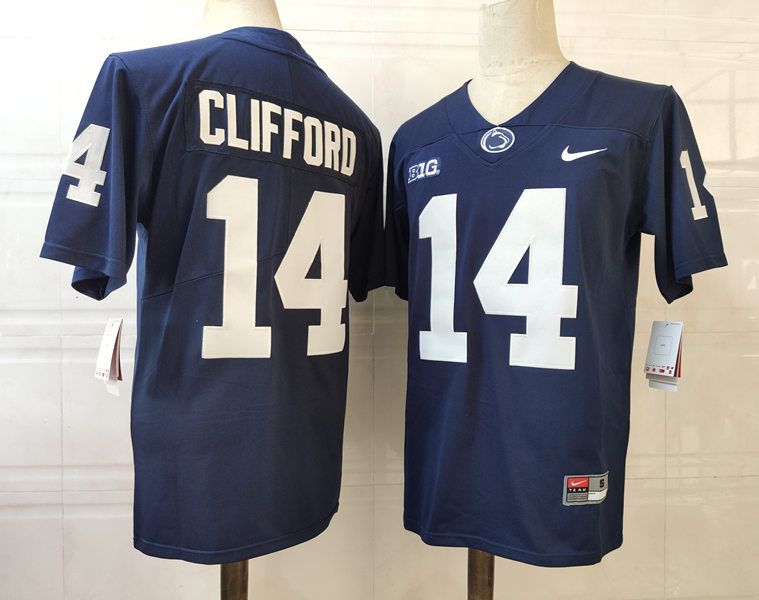 Men Penn State Natty Lions #14 Clifford Blue Nike 2025 NCAA Jersey